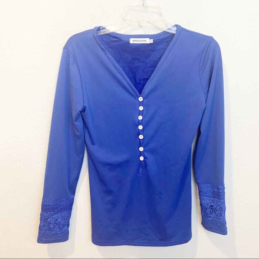 MISSLOOK Velvet Lined‎ Henley